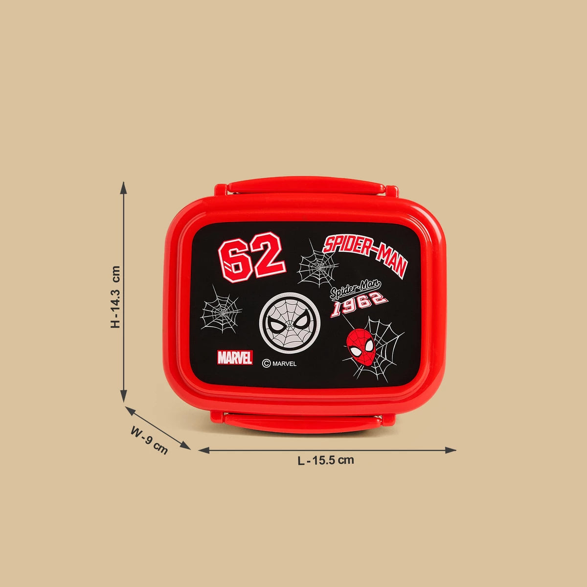 Spider-Man print sandwitch box with cutlery