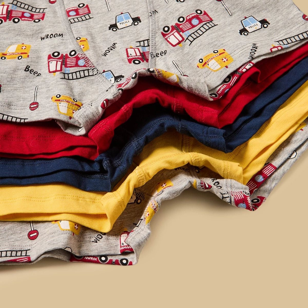 Pack of 5- vehicle print trunks