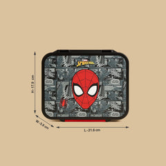 Spider-Man print sandwich box with clip lock lid