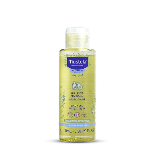 Mustela Baby Oil – Gentle Hydrating Massage Oil for Babies 100 ml