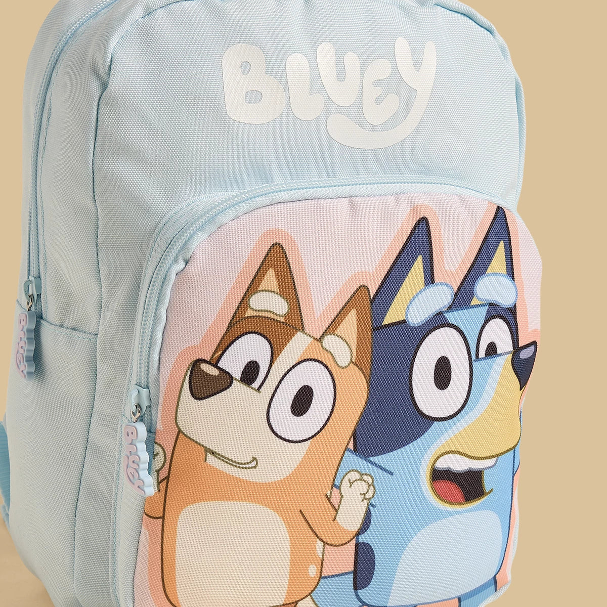 Bluey print backpack with adjustable shoulder straps straps