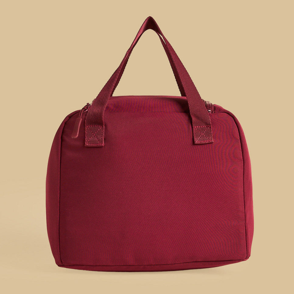 Brooklyn print lunch bag with zip closure