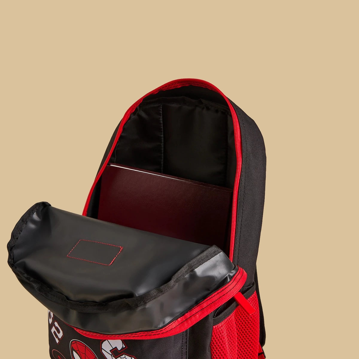Spiderman print backpack with adjustable straps