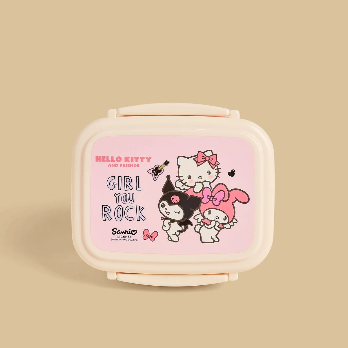 Hello kitty and friends print sandwich box with cutlery