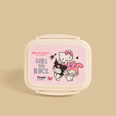 Hello kitty and friends print sandwich box with cutlery