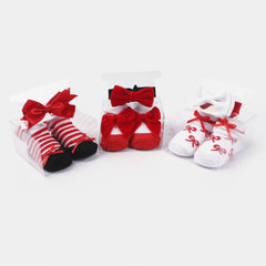 Hudson baby 6- piece headband & sock gift set
