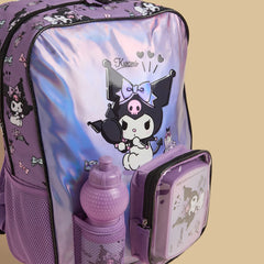 Kuromi print 3 -piece trolley backpack set.