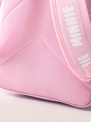 Minnie mouse print backpack with adjustable straps