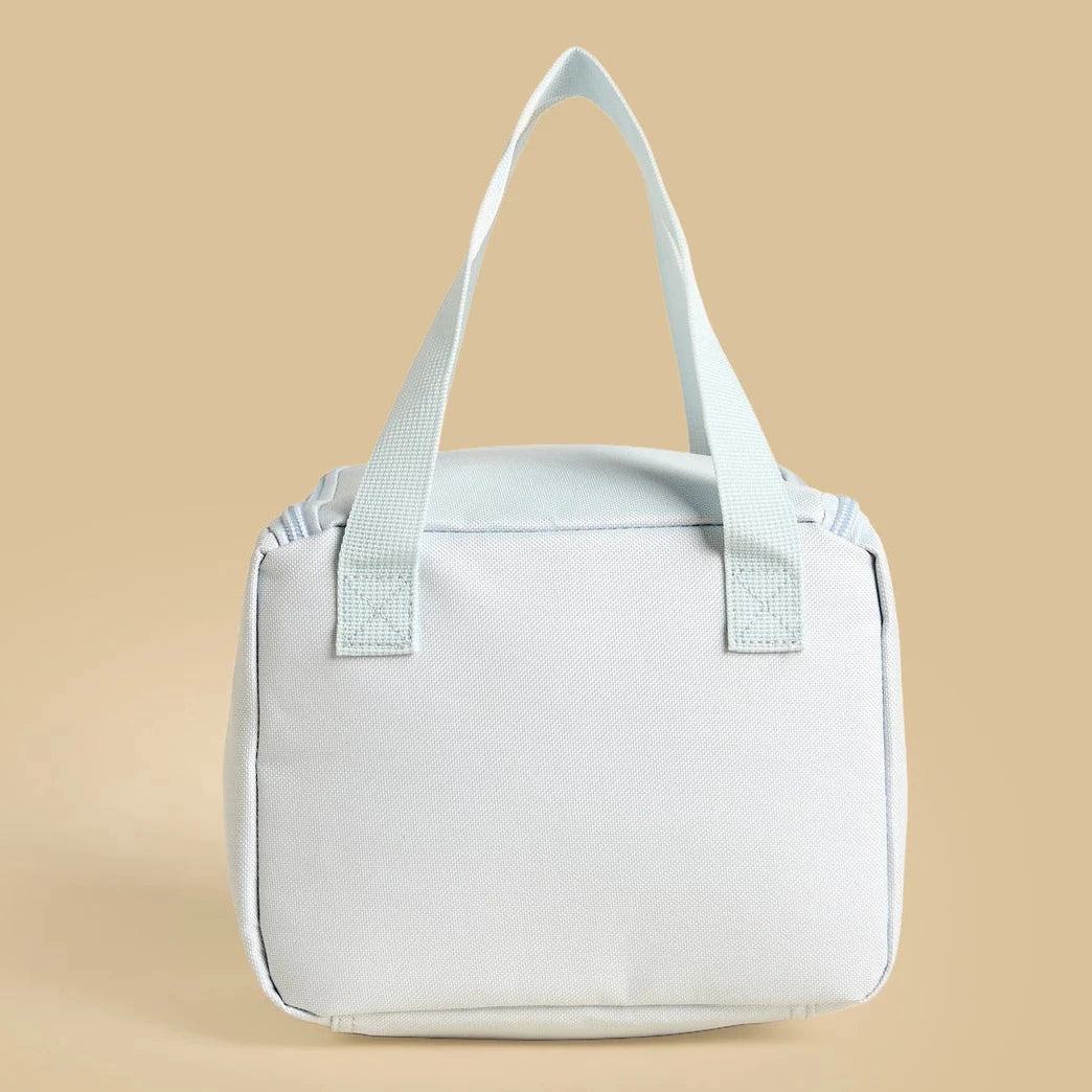 Frozen print lunch bag with zip closure