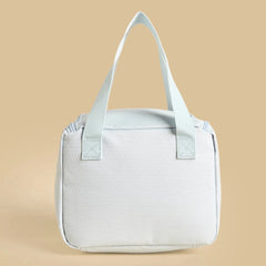 Frozen print lunch bag with zip closure