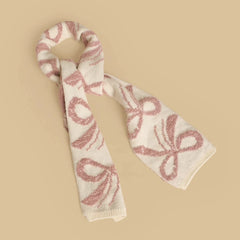 Textured beanie with gloves and scarf