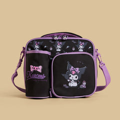 Kuromi print lunch bag with zip closure