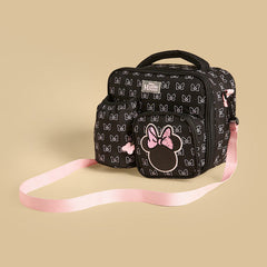 Minnie mouse print lunch bag with zip closure
