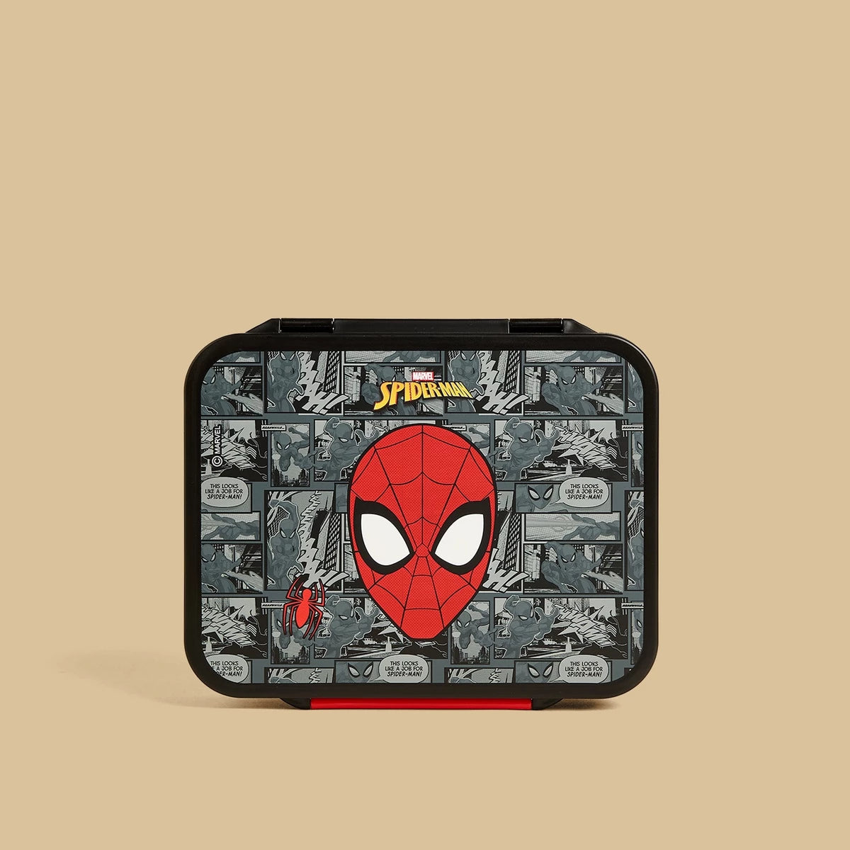 Spider-Man print sandwich box with clip lock lid
