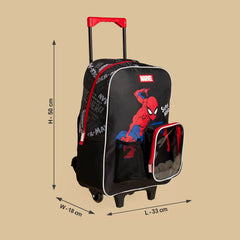 Spiderman print 3 - piece trolley backpack set