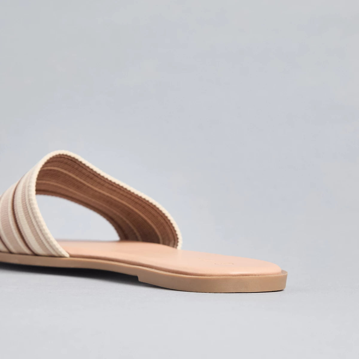 Textured slip-on sandals