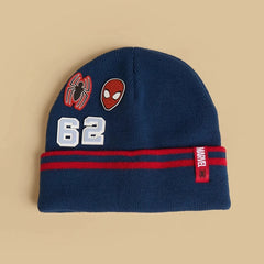 Spiderman print beanie with gloves
