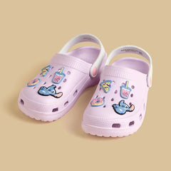 Stitch jibbitz clogs with backstrap