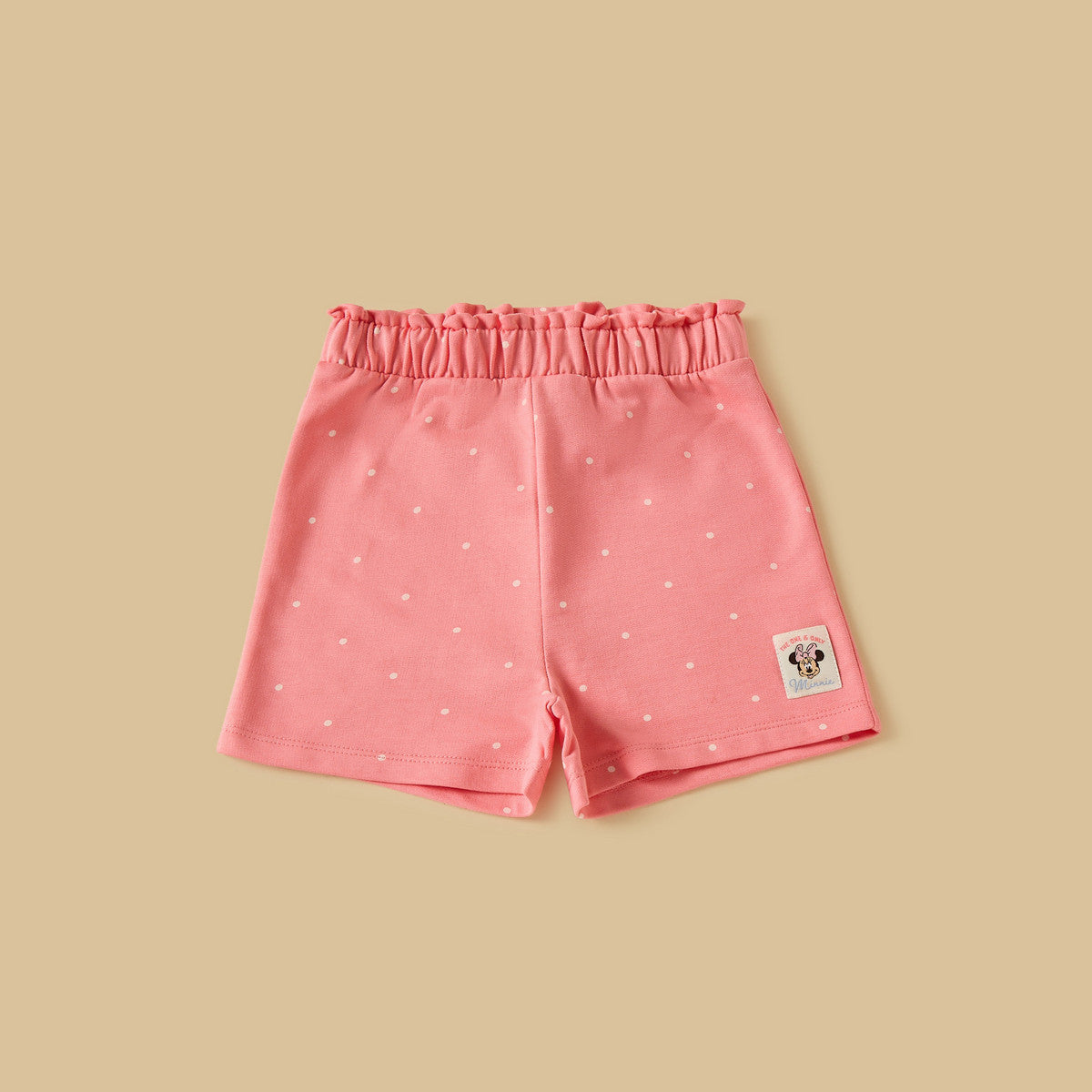 Minnie mouse print t-shirt with shorts and cap