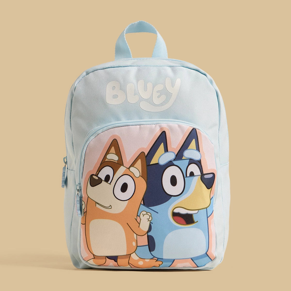 Bluey print backpack with adjustable shoulder straps straps