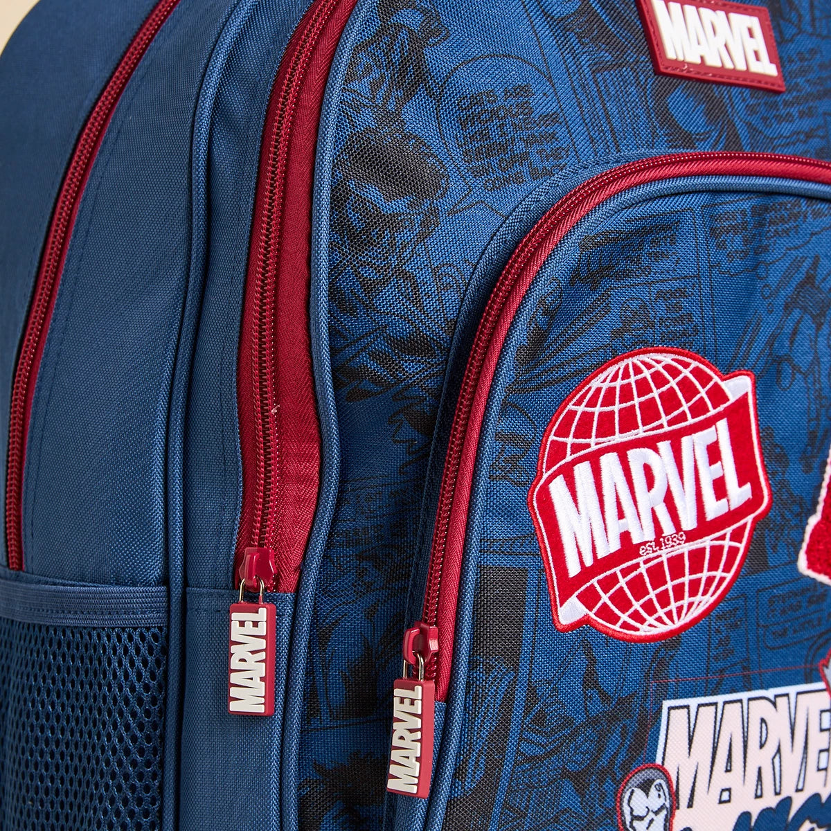 Marvel applique backpack with adjustable straps