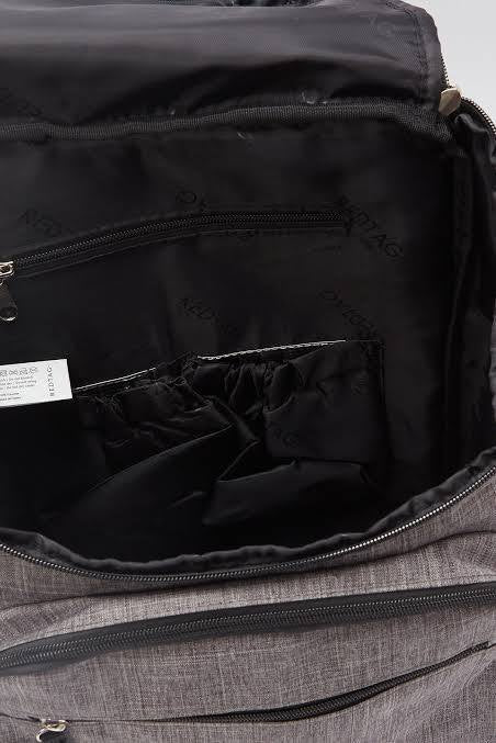 REDTAG Grey Casual/Maternal Dual-Purpose Backpack