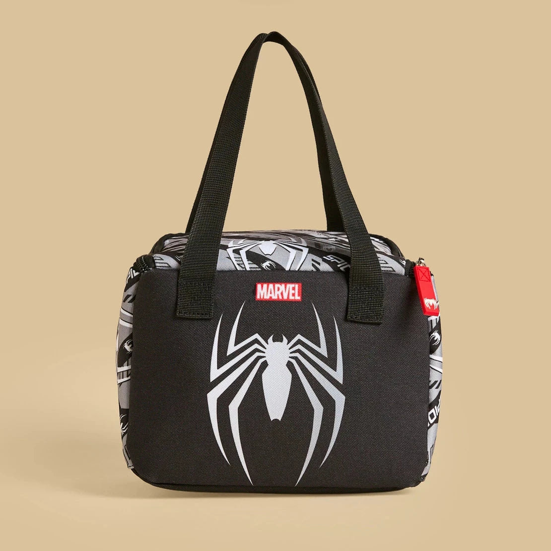 Spider-Man print lunch bag with zip closure