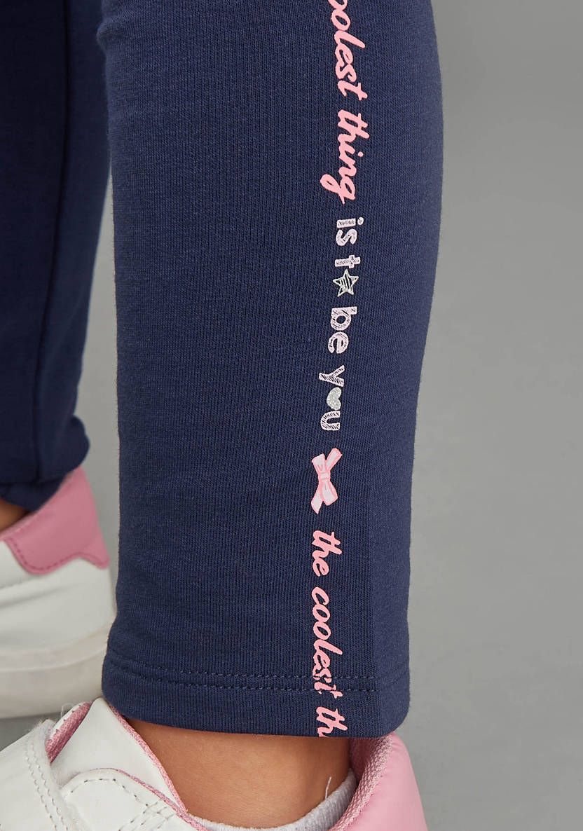 Fleece lined printed pajama