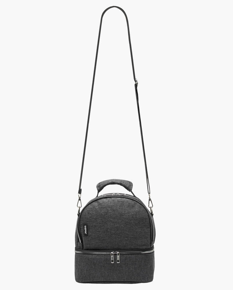Juniors Solid Insulated Diaper Bag with Adjustable Straps and Zip Closure
