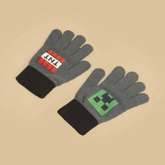 Minecraft beanie with gloves set