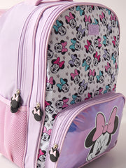 Minnie mouse print backpack with adjustable straps