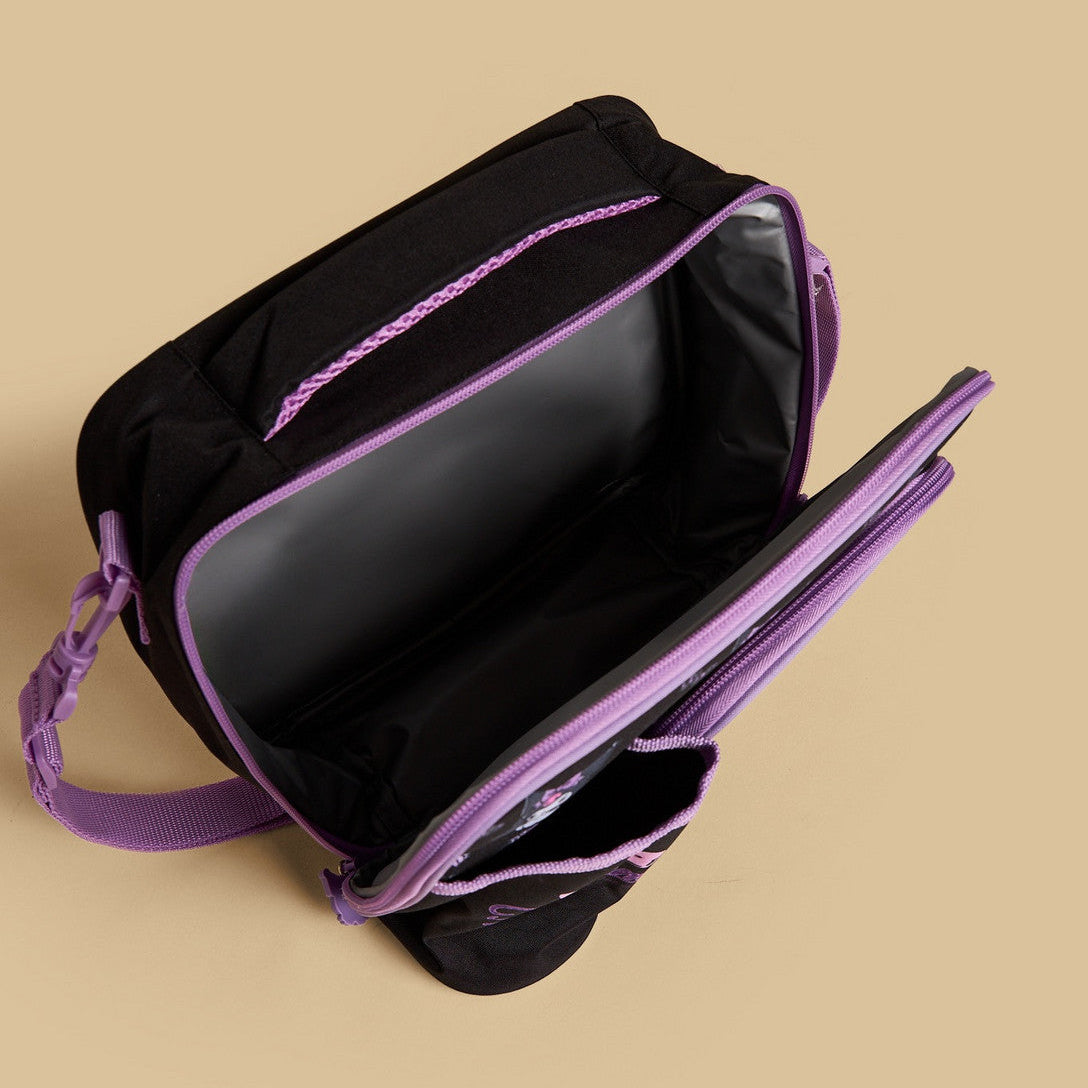 Kuromi print lunch bag with zip closure