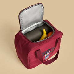 Brooklyn print lunch bag with zip closure