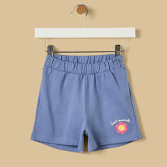 Rainbow applique striped t-shirt and shorts set