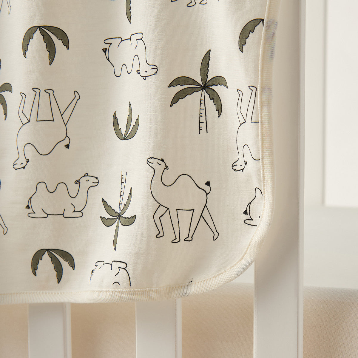 Juniors desert safari print cotton receiving blanket