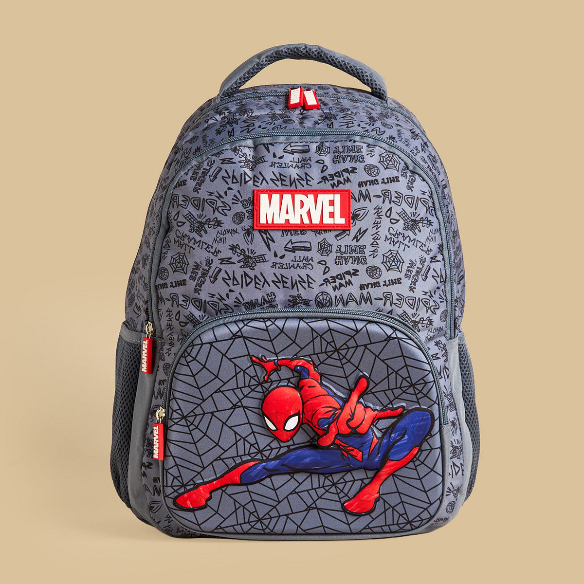Spiderman print backpack with adjustable straps
