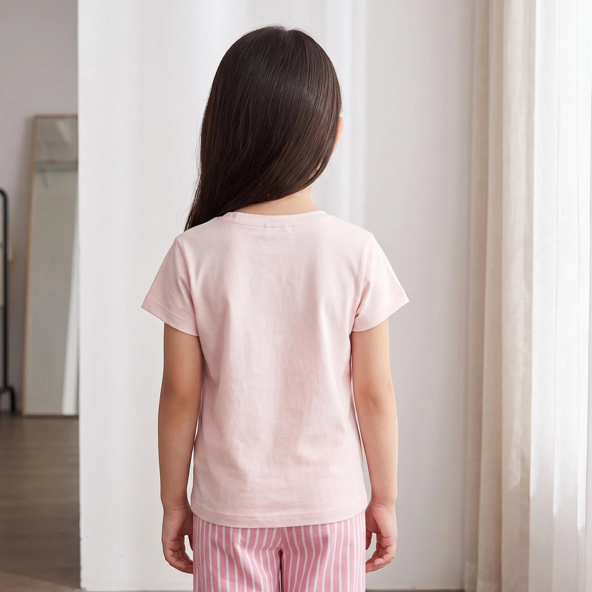 Striped cotton pyjama set