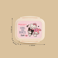 Hello kitty and friends print sandwich box with cutlery