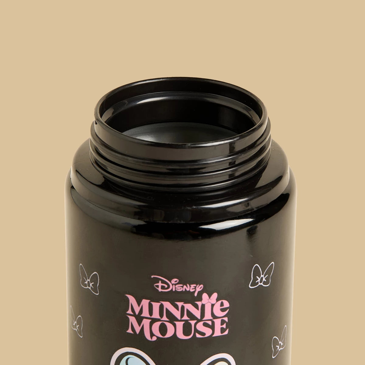 Minnie mouse print water bottle
