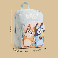 Bluey print backpack with adjustable shoulder straps straps