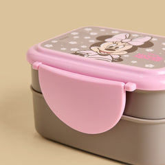 Minnie Mouse print lunchbox with fork