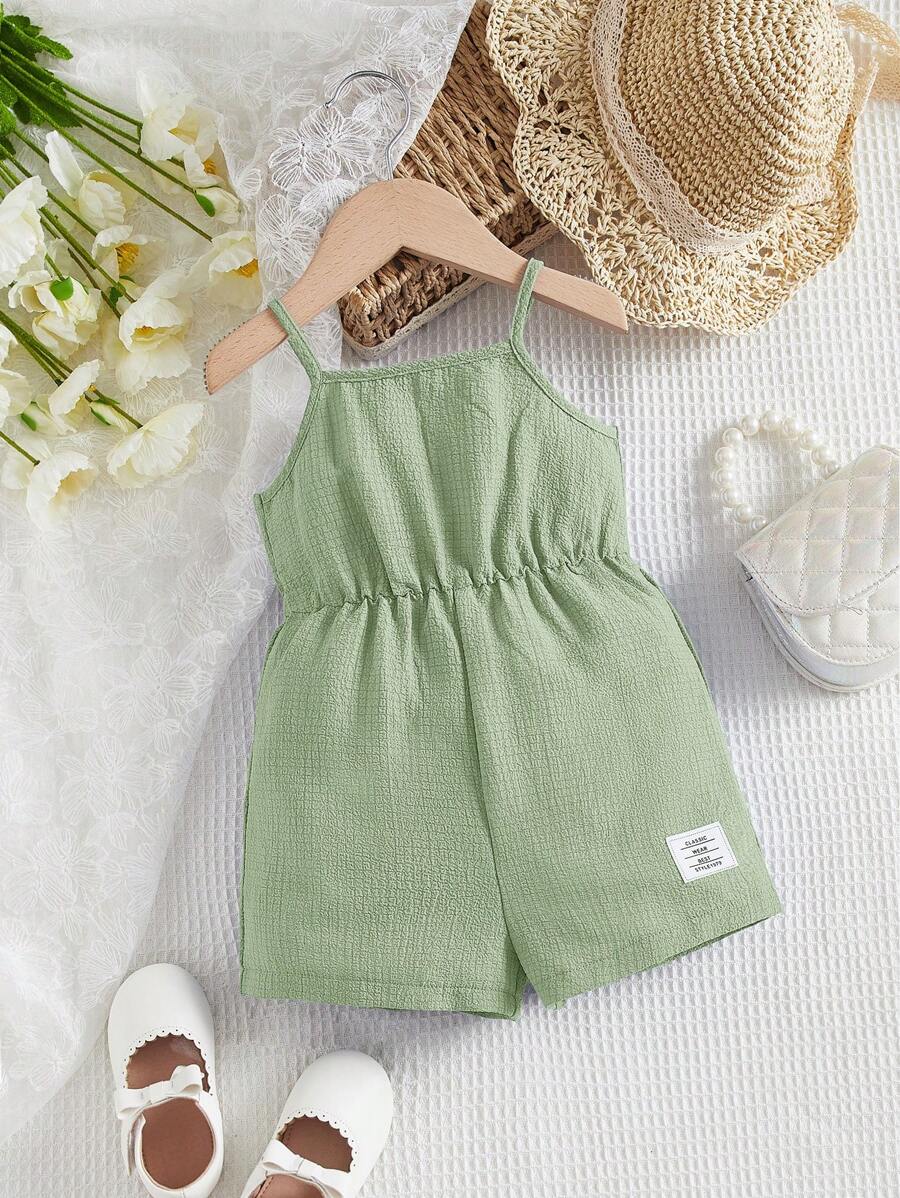 Shein letter patch romper