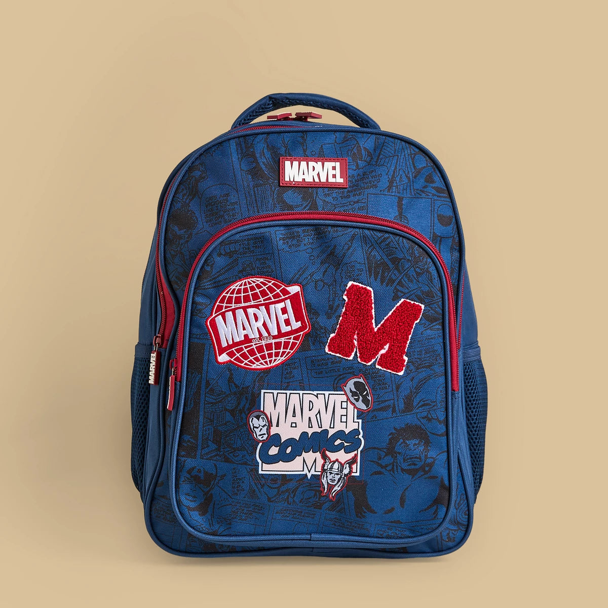Marvel applique backpack with adjustable straps