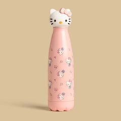 Hello kitty print vaccum flask with 3D lid