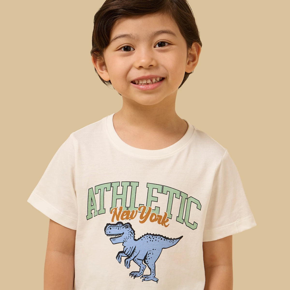 Dinosaur print cotton pajama set