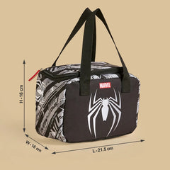 Spider-Man print lunch bag with zip closure