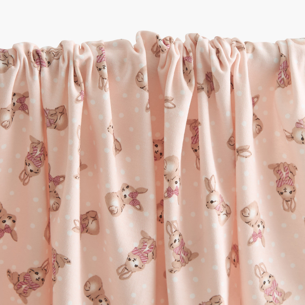 Juniors all- over bunny print receiving blanket