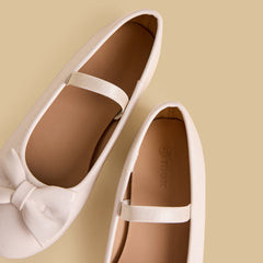 Bow detail ballerina shoes