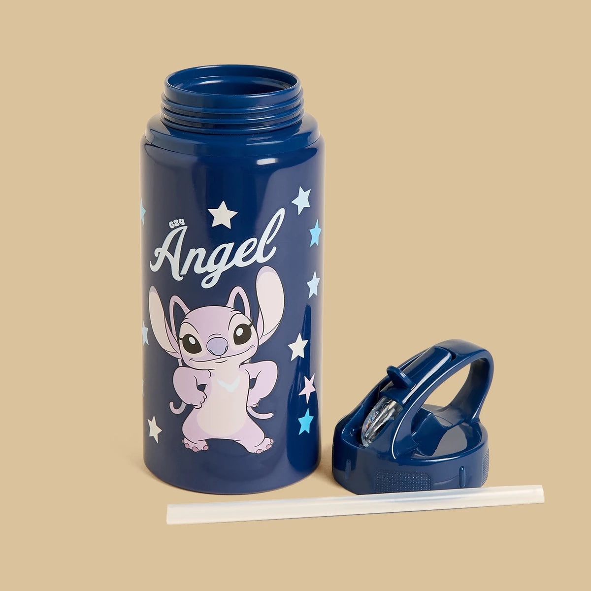 Angel print water bottle - 600 ml