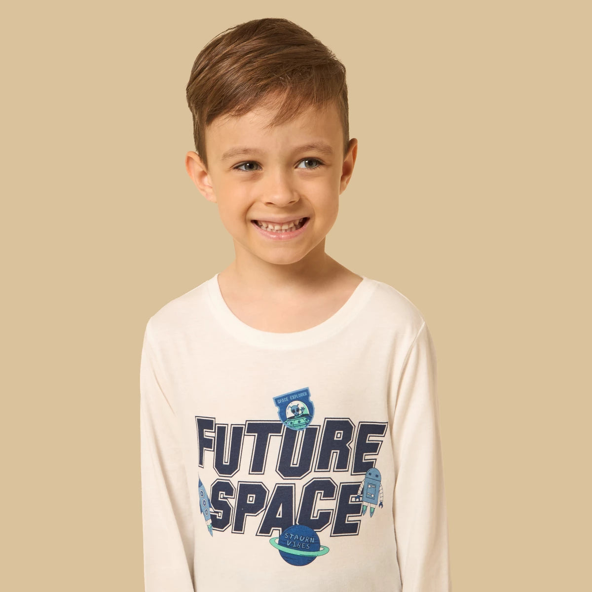 Space print pyjama set